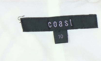 Coast Women's Pink Floral Sheath Knee Length Dress UK 10