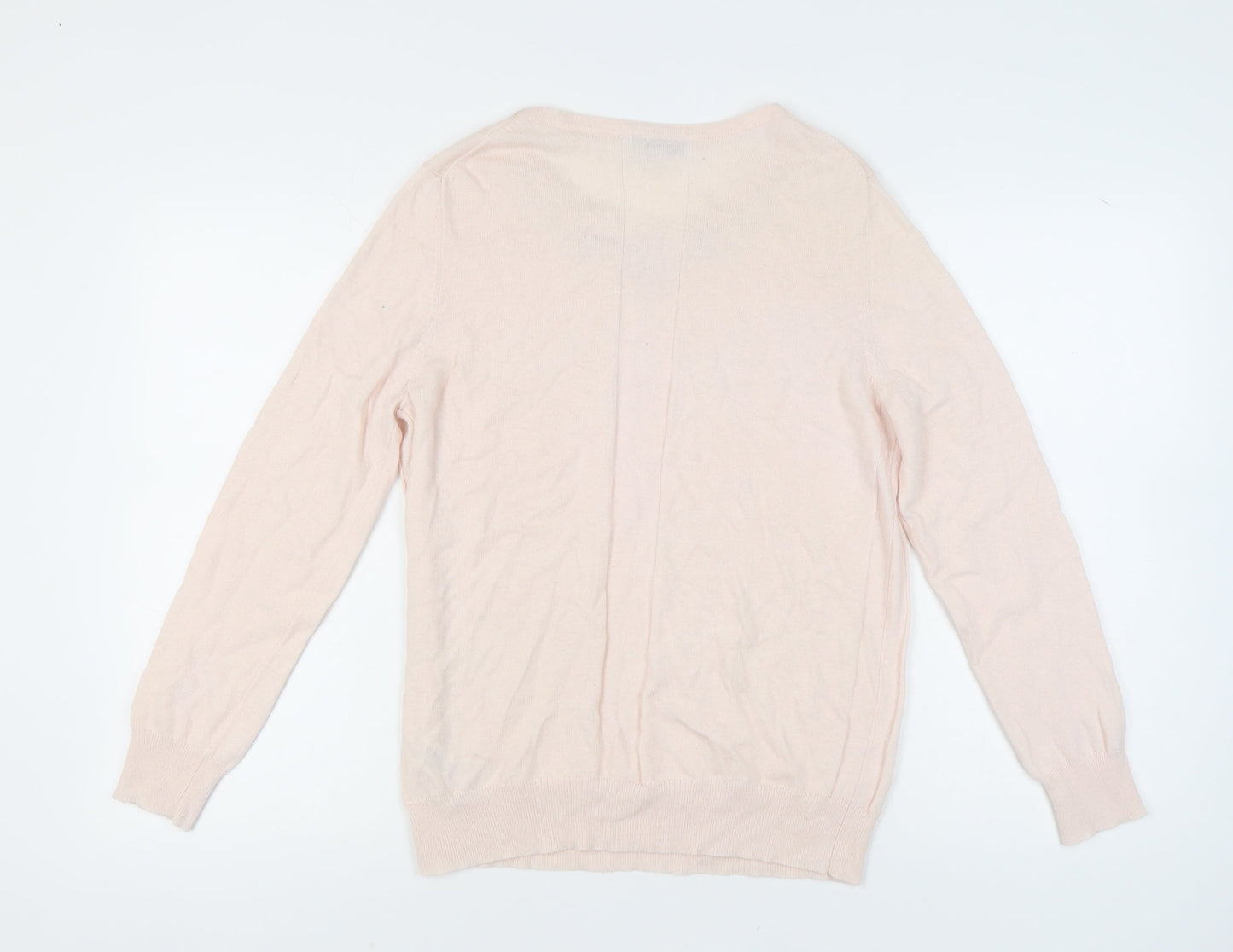 Fenn Wright Manson Women's Pink Jewel Neck Long Sleeve Jumper L