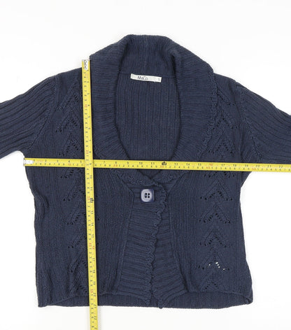 Womens UK Size S M&Co. Blue Cardigan Jumper
