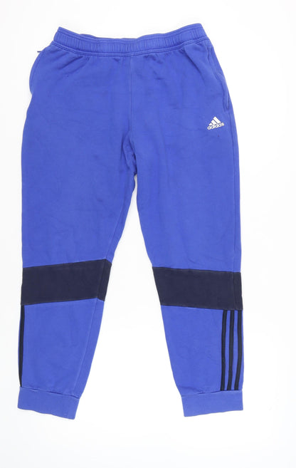 Adidas Women’s Blue Jogger Trousers L Sports Activewear