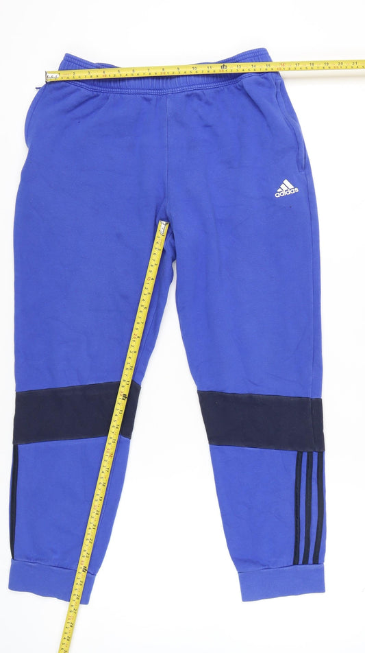 Adidas Women’s Blue Jogger Trousers L Sports Activewear
