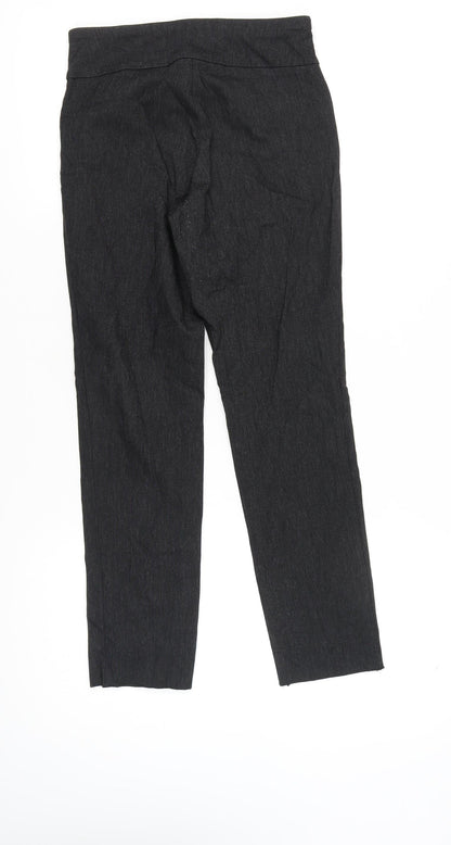 Van Heusen Women’s Black XS Leggings with Zip Accents Stretch Casual