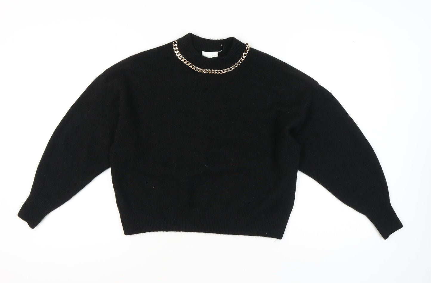Womens UK Size S H&M Black Pullover Jumper