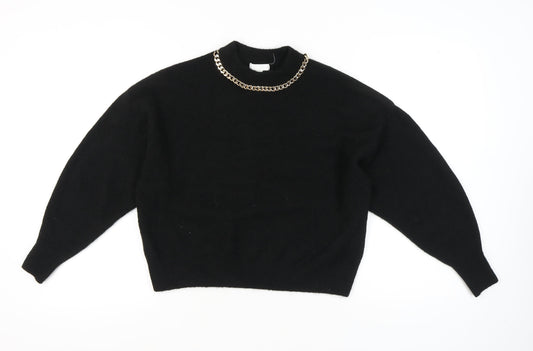 Womens UK Size S H&M Black Pullover Jumper