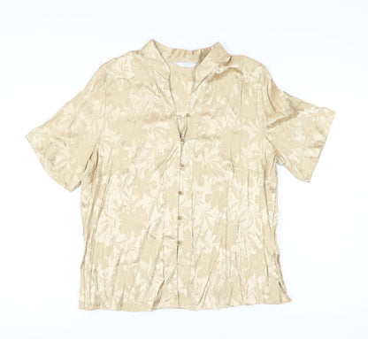 Womens UK Size 20 Marks and Spencer Beige Basic Button-Up