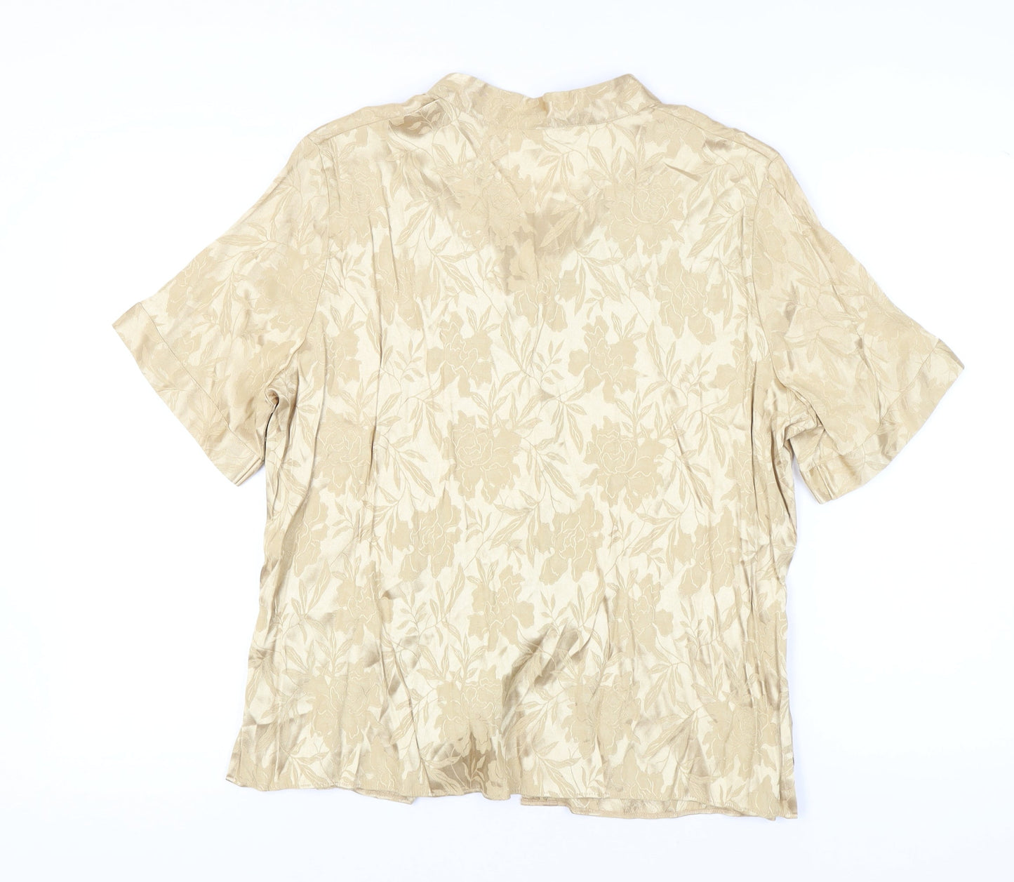 Womens UK Size 20 Marks and Spencer Beige Basic Button-Up