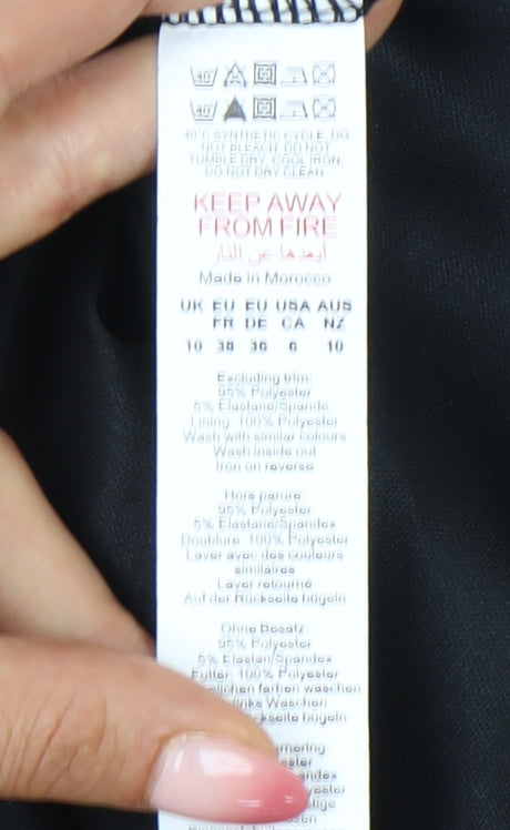 PrettyLittleThing Women’s Multicoloured Size 10 Bodycon Mini Dress