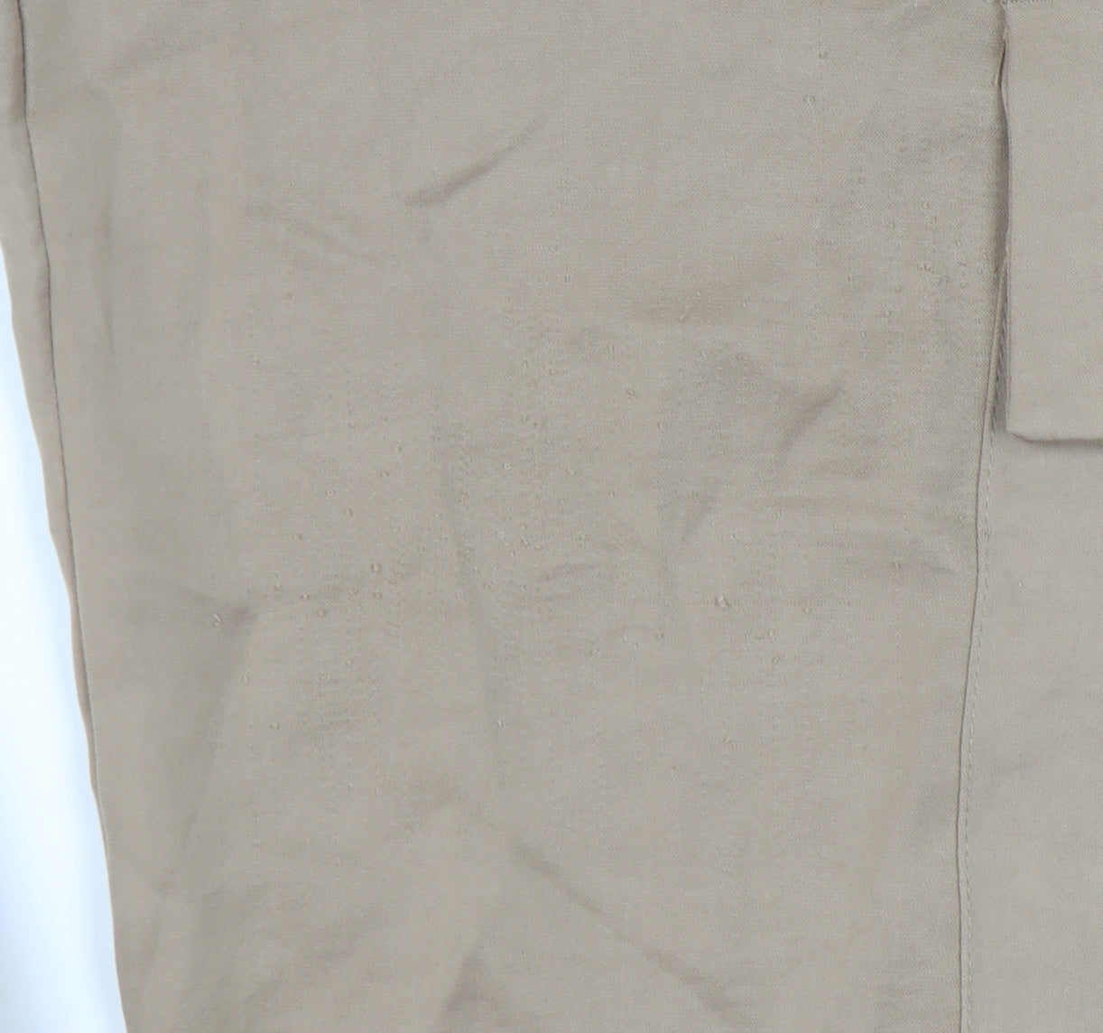 Womens UK Size XS Zara Regular Fit Cargo Beige Trousers