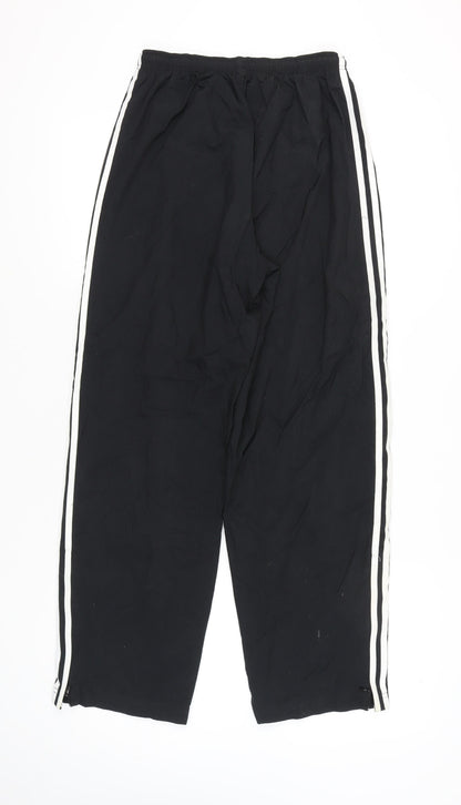Adidas Men’s Black M Track Pants Elastic Waist Side Stripe Sports