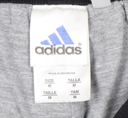 Adidas Men’s Black M Track Pants Elastic Waist Side Stripe Sports