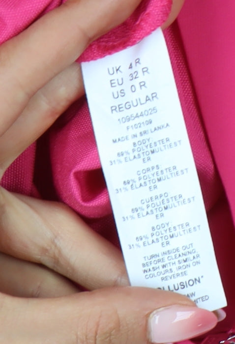 Womens UK Size 4 COLLUSION Regular Fit  Pink Trousers