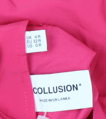 Womens UK Size 4 COLLUSION Regular Fit  Pink Trousers