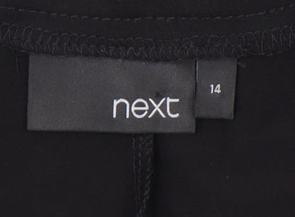 Next Women's Black Beaded V-Neck Sleeveless Maxi Dress Size 14