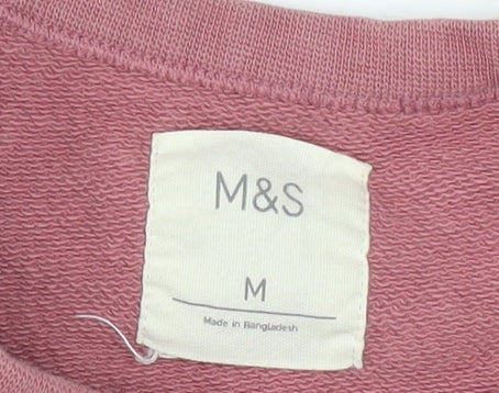 Mens UK Size M Marks and Spencer Pink Pullover Sweatshirt