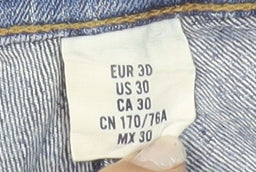 H&M L.O.G.G. Men's Blue Denim Chino Shorts Size 30 Regular Fit Summer Casual