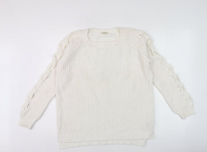 Womens UK Size 6 River Island Ivory Pullover Jumper