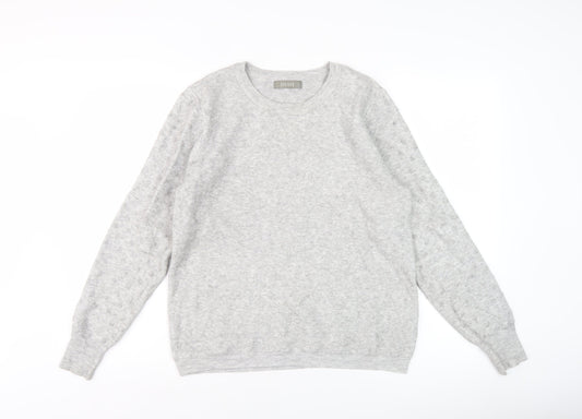 Womens UK Size L Oasis Grey Pullover Jumper