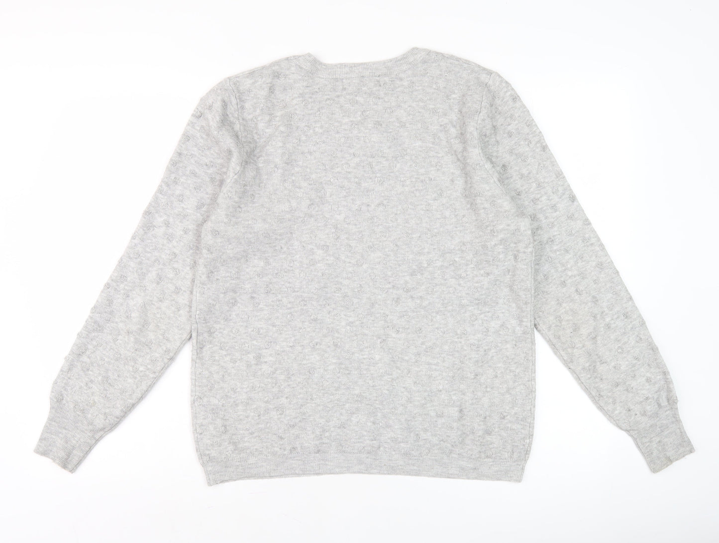 Womens UK Size L Oasis Grey Pullover Jumper