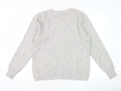 Womens UK Size L Oasis Grey Pullover Jumper