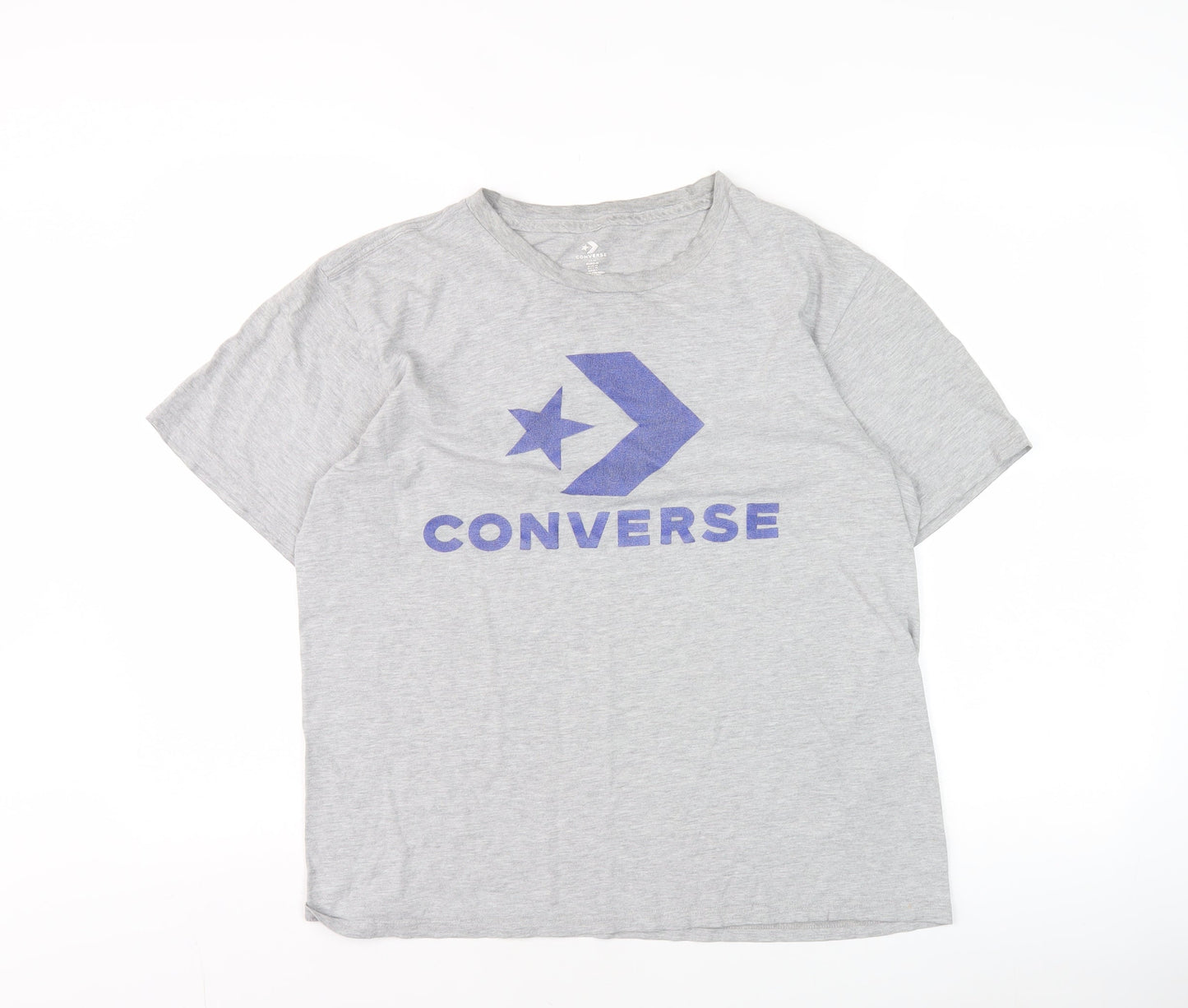 Womens UK Size M Converse Grey Basic T-Shirt
