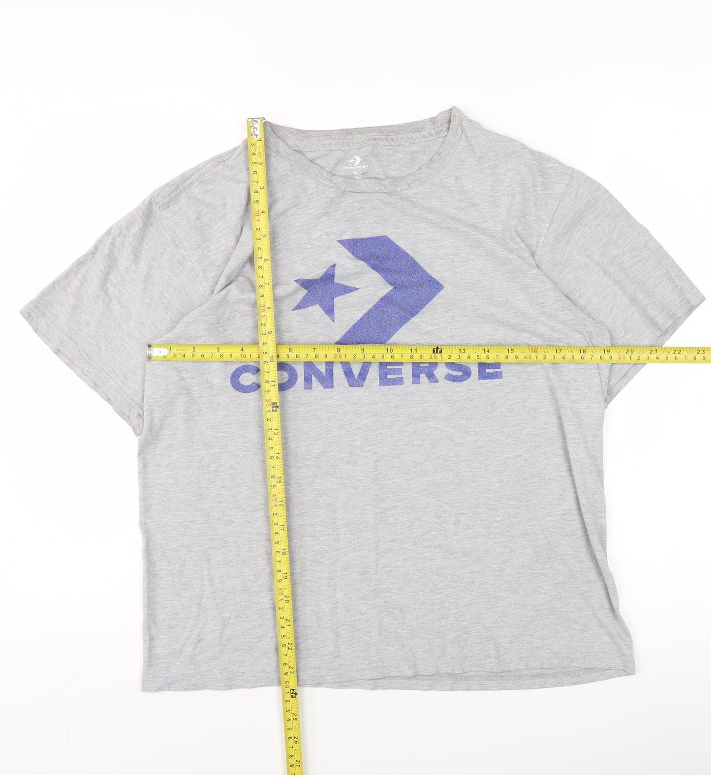 Womens UK Size M Converse Grey Basic T-Shirt
