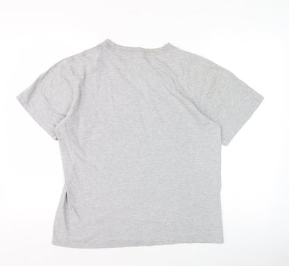 Womens UK Size M Converse Grey Basic T-Shirt
