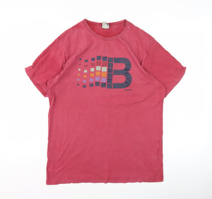 Mens UK Size M Bench Red  T-Shirt
