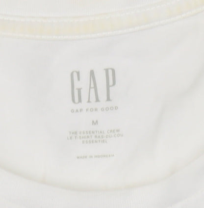 Mens UK Size M Gap White  T-Shirt