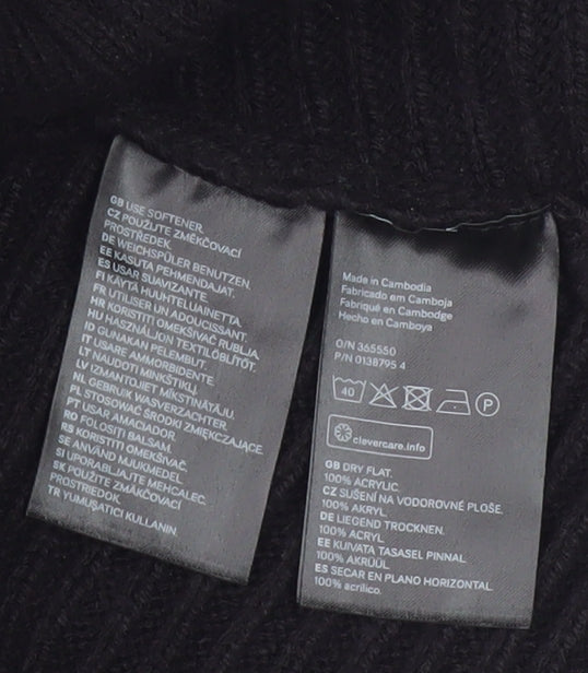 Womens UK Size S H&M Black Cardigan Jumper
