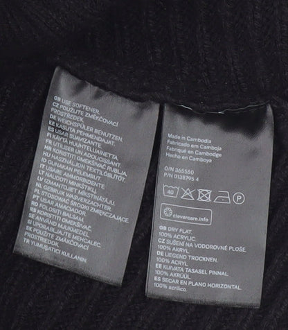 Womens UK Size S H&M Black Cardigan Jumper