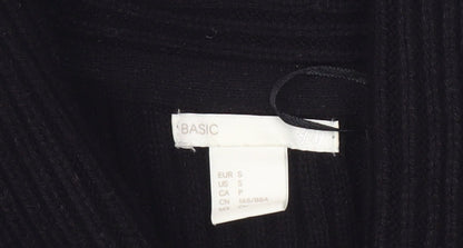 Womens UK Size S H&M Black Cardigan Jumper