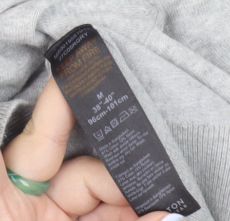 Burton Menswear London Men's Grey M Pullover Crew Neck Jumper