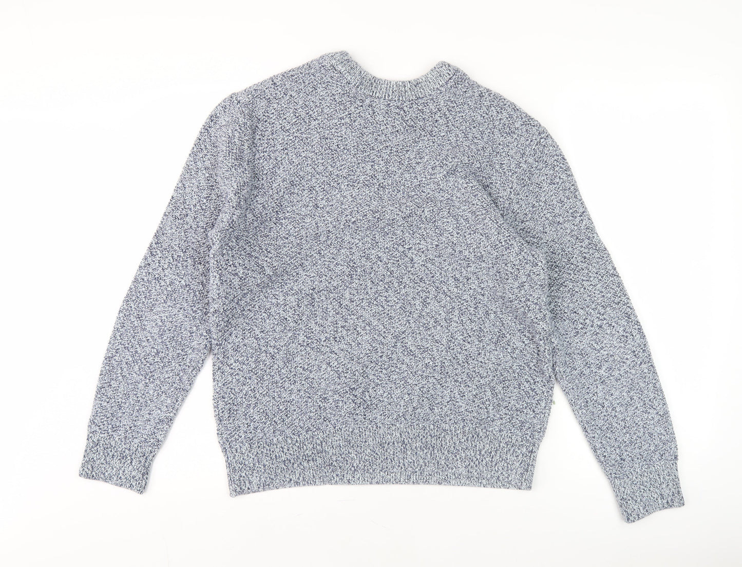 Next Men’s Grey Cotton Knit Pullover Jumper M Crew Neck Long Sleeve