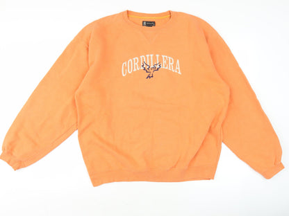 Gear for Sports Men's Orange M Pullover Sweatshirt Embroidered Logo