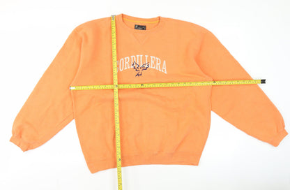Gear for Sports Men's Orange M Pullover Sweatshirt Embroidered Logo