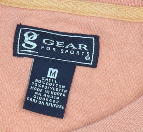 Gear for Sports Men's Orange M Pullover Sweatshirt Embroidered Logo