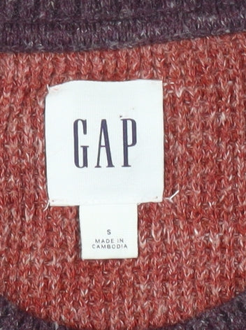 GAP Men's Red Crew Neck Pullover Jumper Size S Cotton Blend Knit