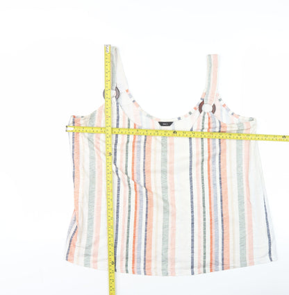 Womens UK Size 16 M&Co Multicoloured Camisole Tank
