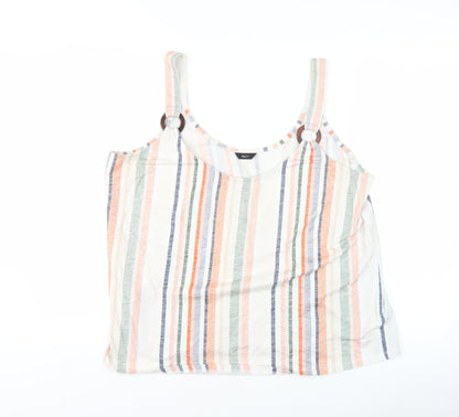Womens UK Size 16 M&Co Multicoloured Camisole Tank