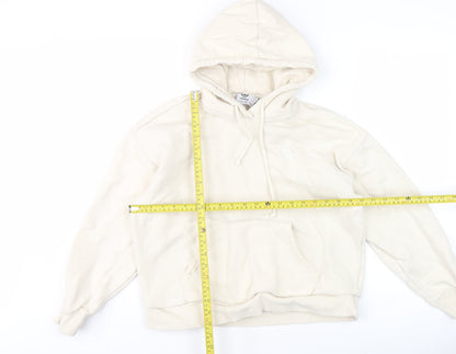 Adidas Women’s Ivory Pullover Hoodie Size 10 Floral Graphic Logo