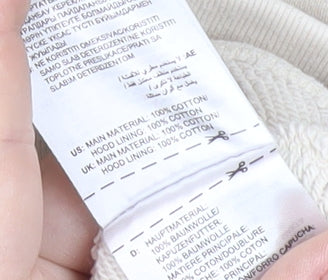 Adidas Women’s Ivory Pullover Hoodie Size 10 Floral Graphic Logo