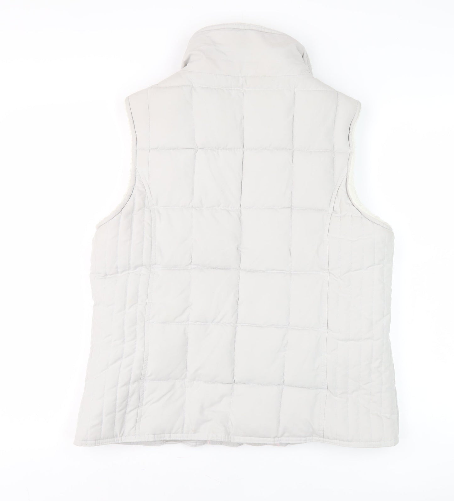 Evie Essentials Women’s Beige Quilted Puffer Waistcoat Size 14