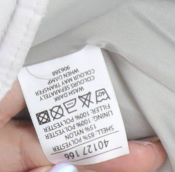 Evie Essentials Women’s Beige Quilted Puffer Waistcoat Size 14