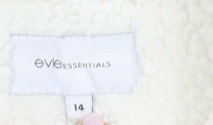 Evie Essentials Women’s Beige Quilted Puffer Waistcoat Size 14