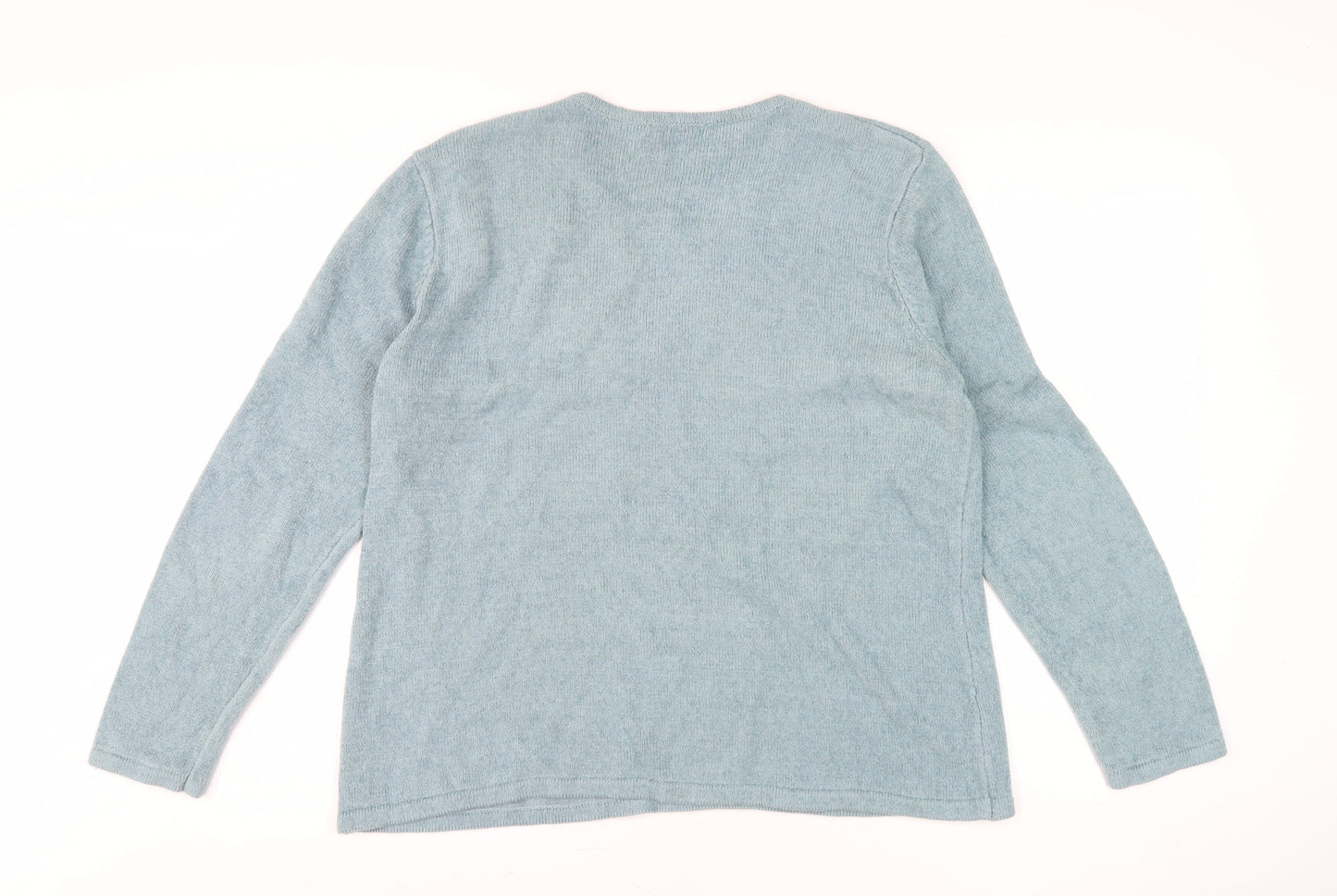Womens UK Size L BM Collection Blue Pullover Jumper