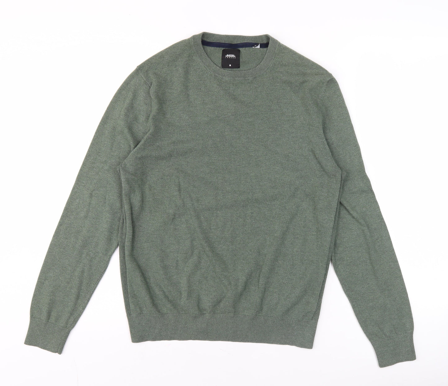 Burton Menswear Men Green M Pullover Crew Neck Knit Jumper