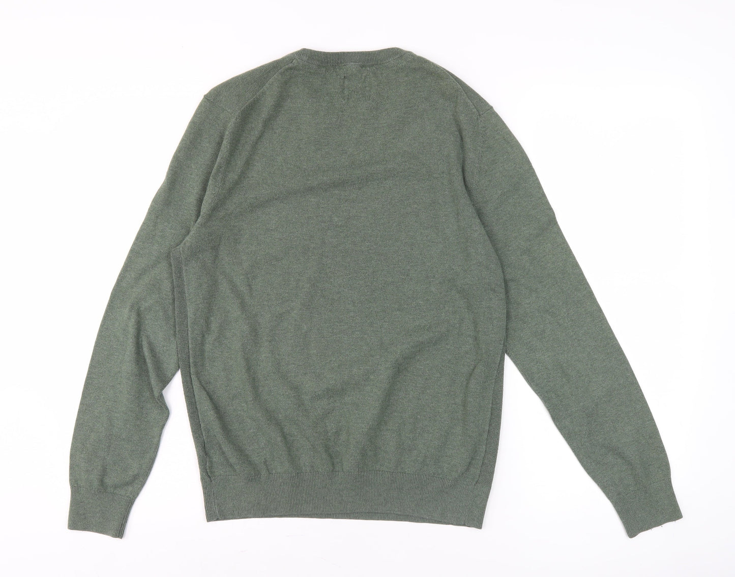 Burton Menswear Men Green M Pullover Crew Neck Knit Jumper