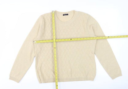 Womens UK Size M BM Beige Pullover Jumper
