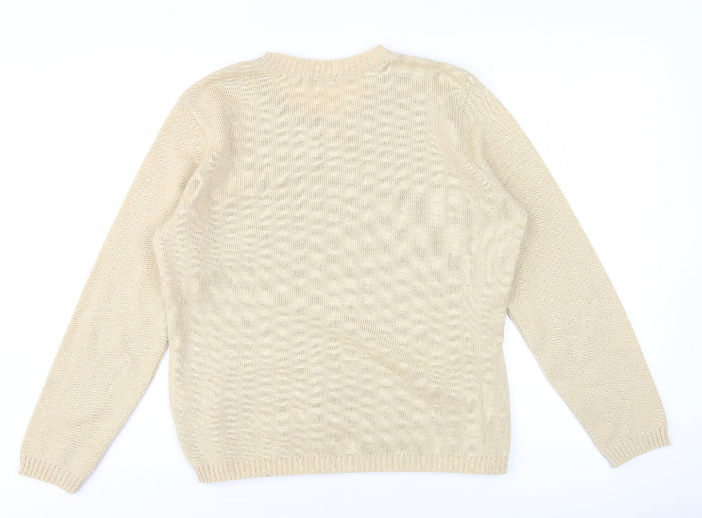 Womens UK Size M BM Beige Pullover Jumper
