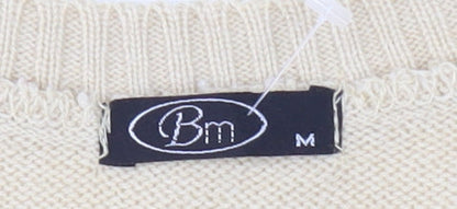 Womens UK Size M BM Beige Pullover Jumper